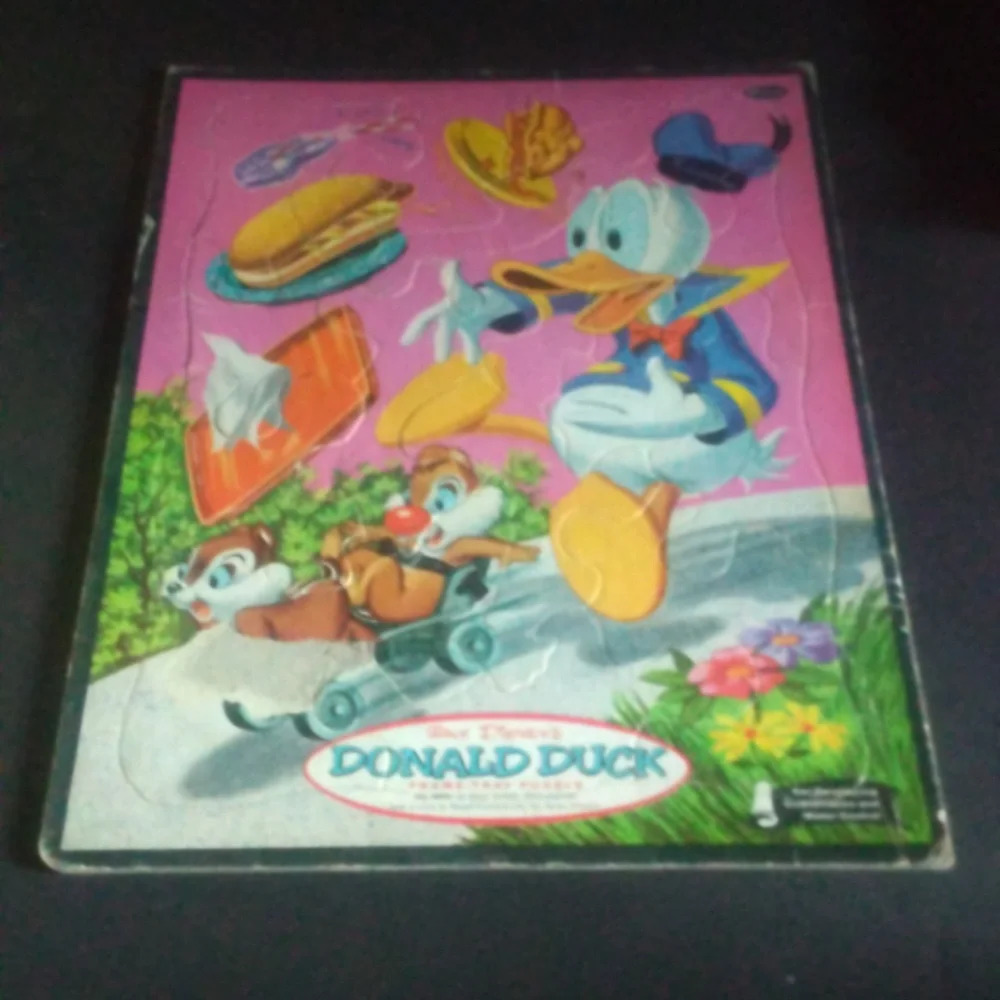 1969 Walt Disney's Donald Duck Frame-Tray Puzzle by Whitman Collectable